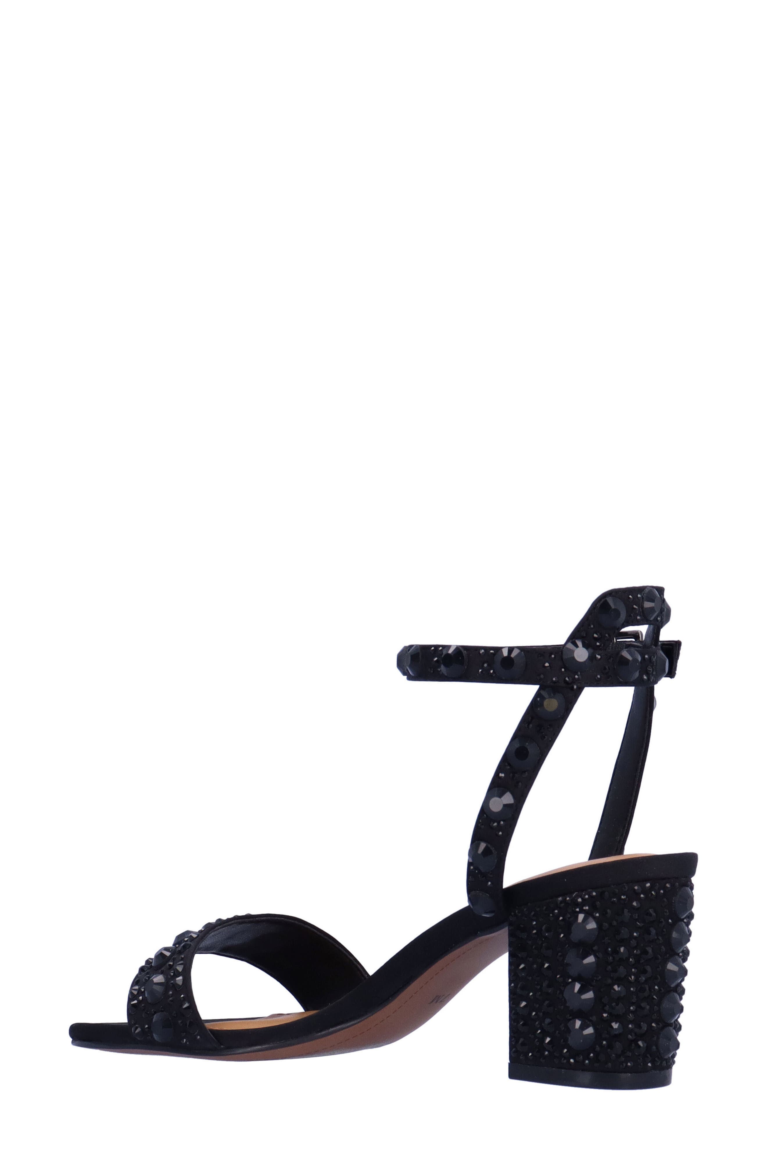 J. Reneé Evelina Ankle Strap Sandal, Alternate, color, Black