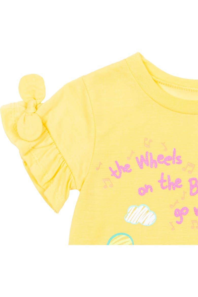 Glitter T-Shirt and Leggings Set, Alternate, color, JJ Yellow Grey