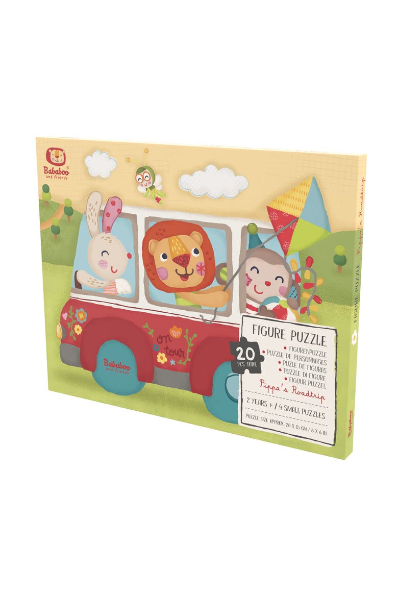 Pippa Bunny Road trip Figure Puzzle, Alternate, color, Red