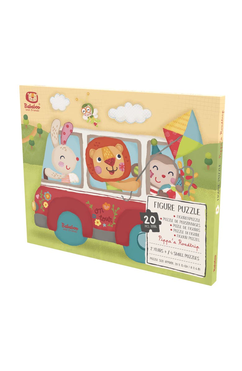 Bababoo and friends<sup>®</sup> Pippa Bunny Road trip Figure Puzzle, Alternate, color, Red