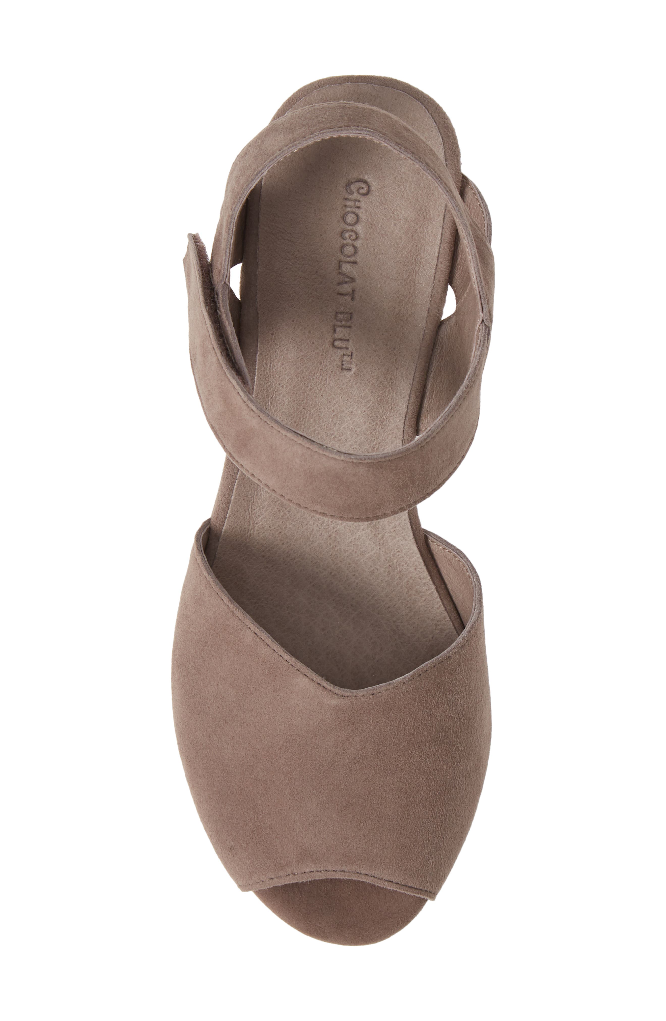 Waffy Platform Wedge Sandal, Alternate, color, GREY SUEDE