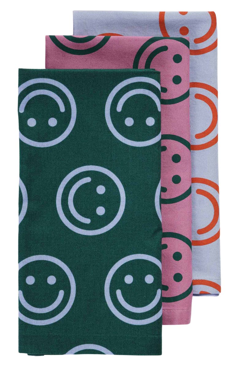 Baggu Assorted 3-Piece Organic Cotton Reusable Cloth Set, Main, color,
