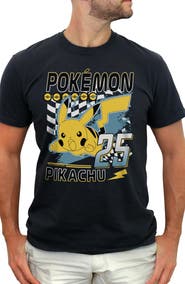 POKEMON Men's Pokemon Pikachu 25  Graphic T-Shirt