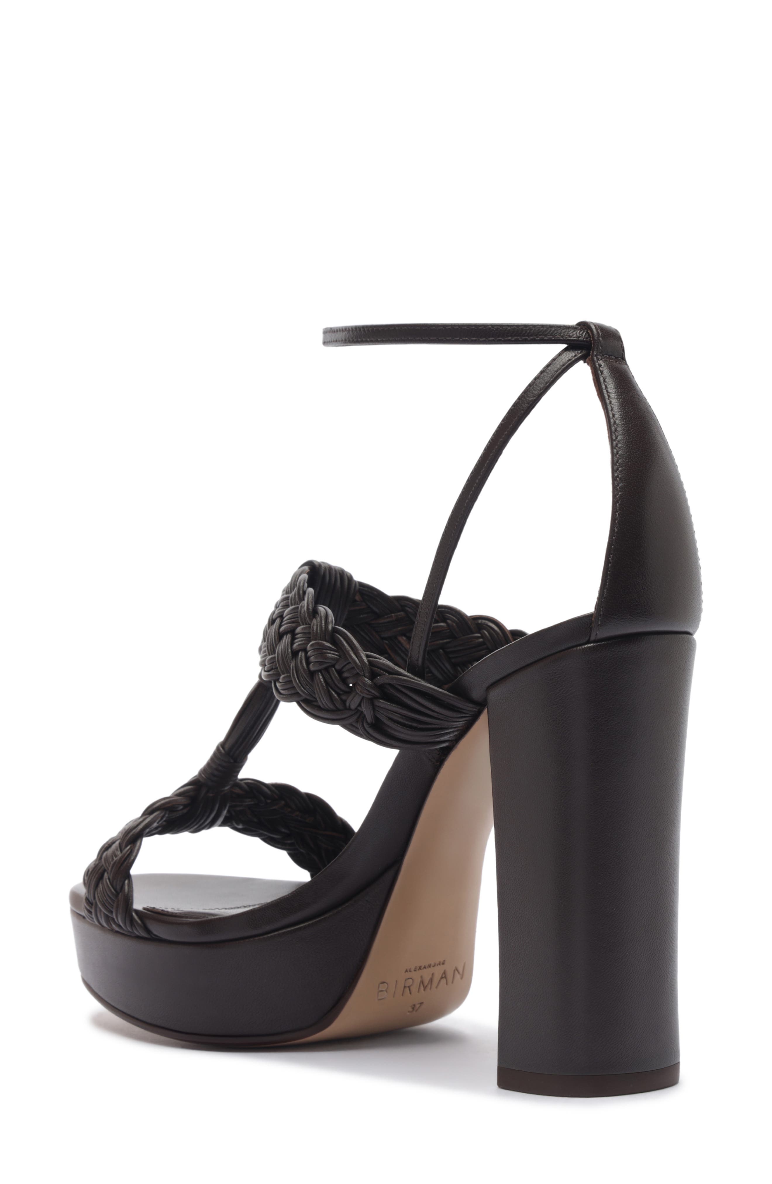 Thalia Platform Sandal, Alternate, color, DARK BROWN