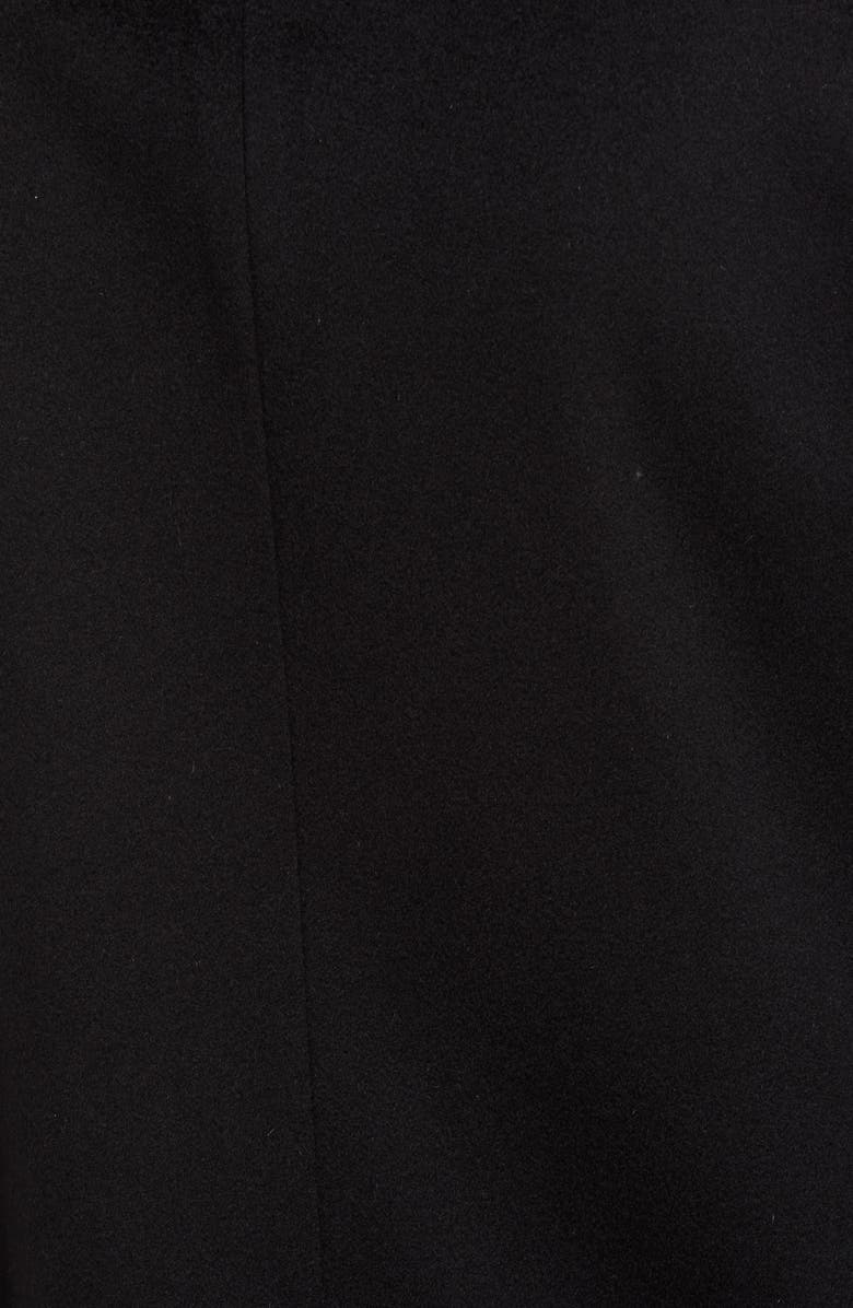 Fleurette Wool Car Coat with Genuine Rex Rabbit Fur Trim, Alternate, color, 