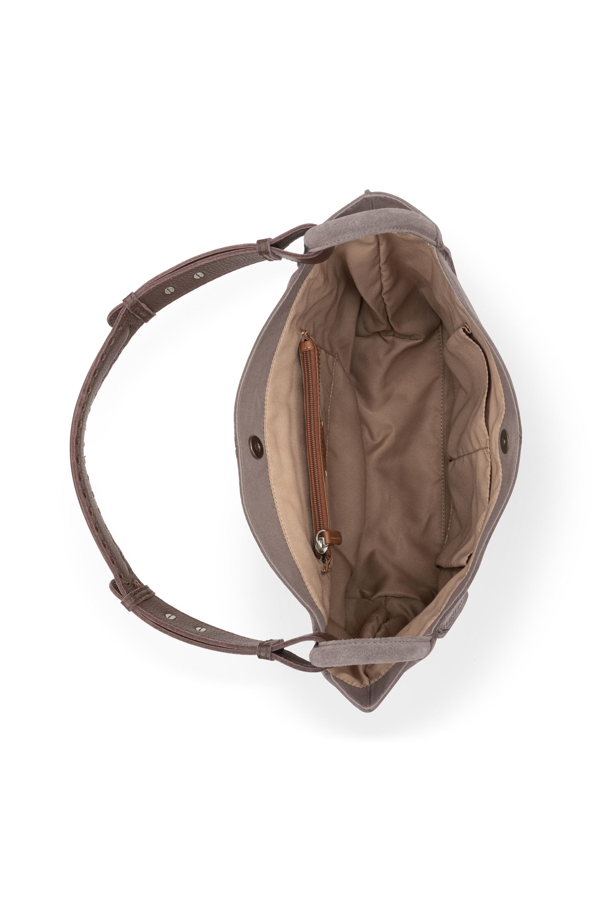 Los Feliz Medium Tote Leather Bag, Alternate, color, Mushroom Suede