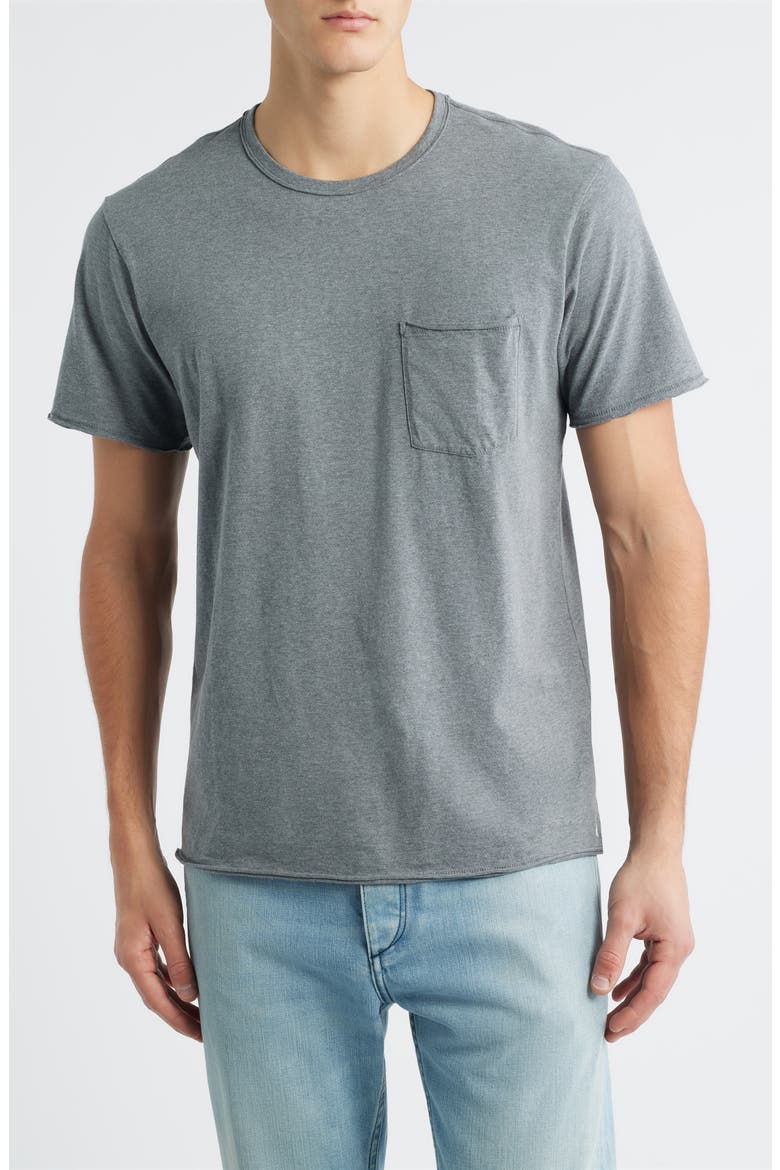 Miles Melange Pocket T-Shirt, Main, color, HEATHER CHARCOAL