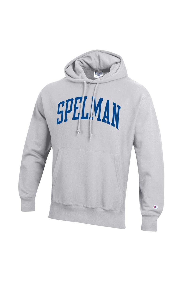 Champion Men's Champion Gray Spelman College Jaguars Tall Arch Pullover Hoodie, Alternate, color, Gray