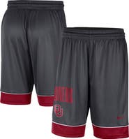 Nike Men's Nike Charcoal/Crimson Oklahoma Sooners Fast Break Performance Shorts