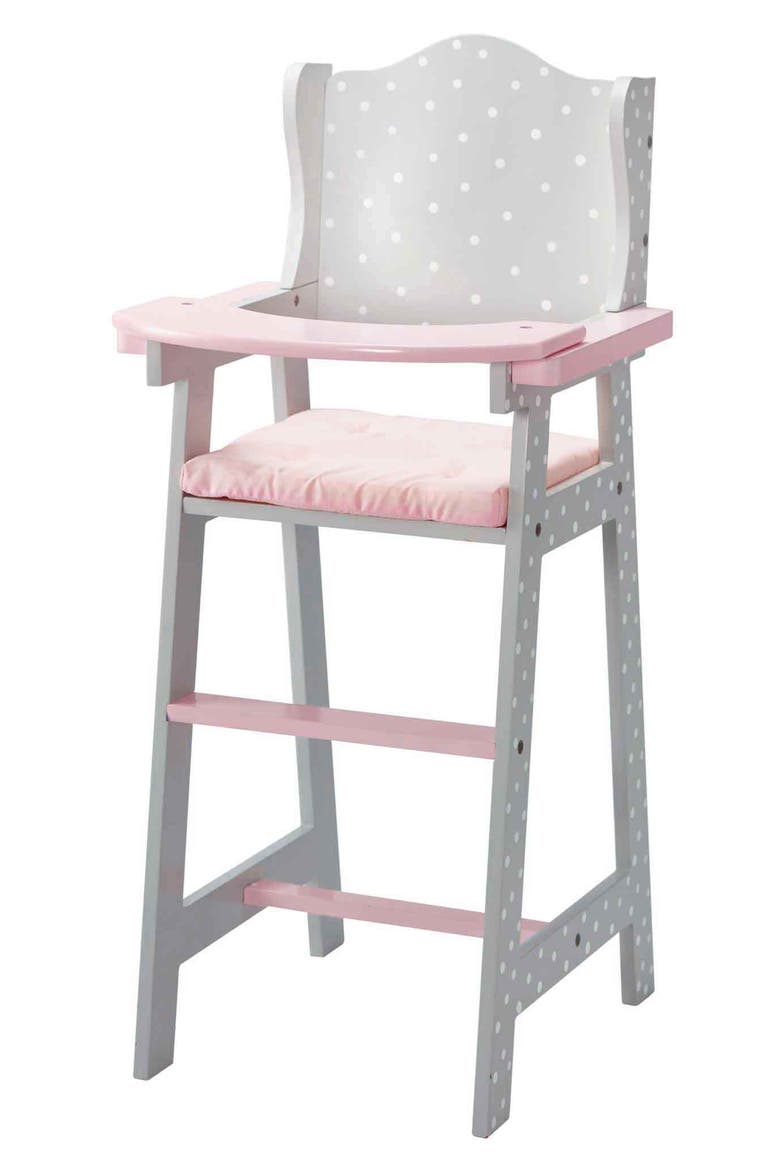 Olivia's Little World Baby Doll High Chair, Main, color, GRAY