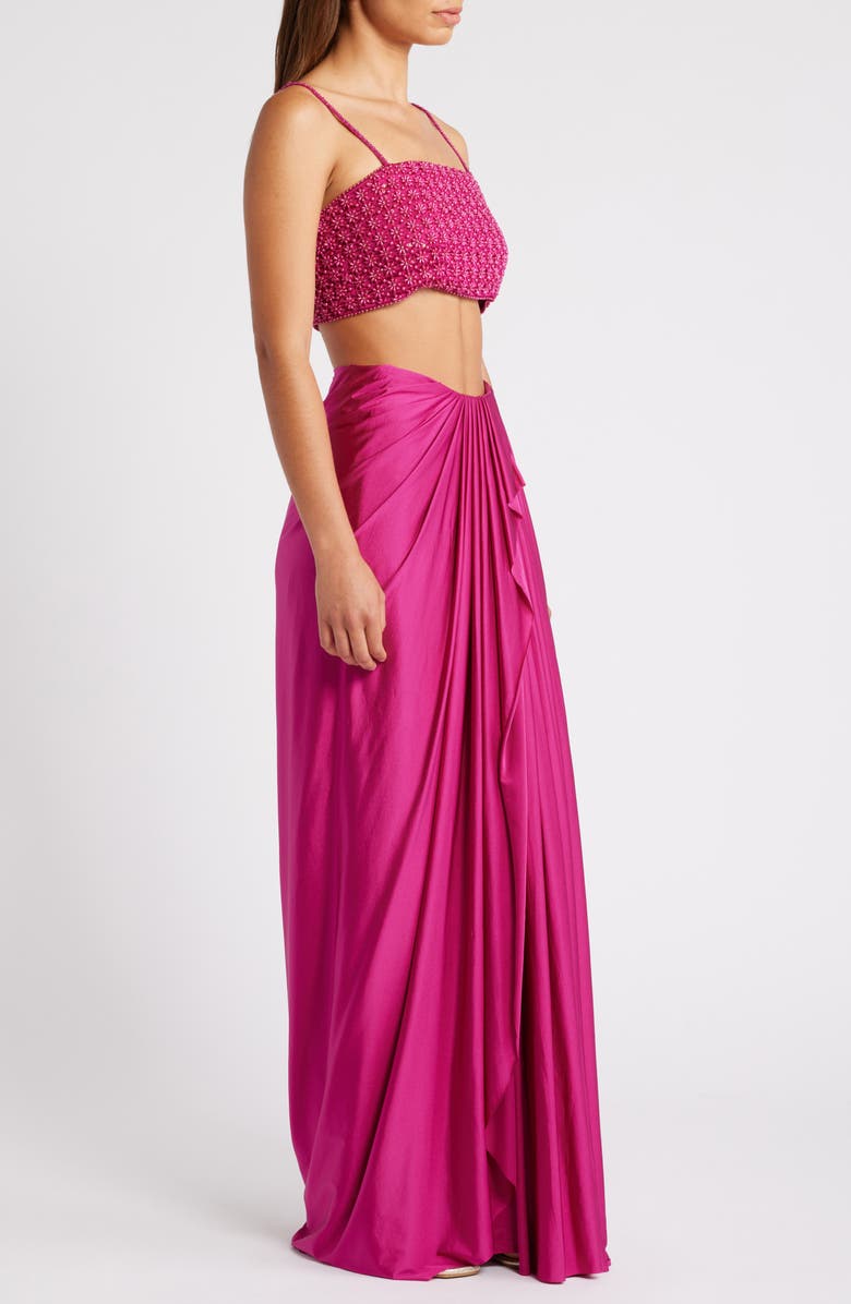 Sani Pearl Beaded Lehenga Choli with Dupatta, Alternate, color, 