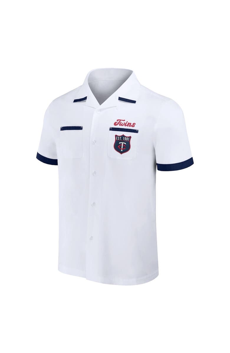 Darius Rucker Collection by Fanatics Men's Darius Rucker Collection by Fanatics White Minnesota Twins Bowling Button-Up Shirt, Alternate, color, White