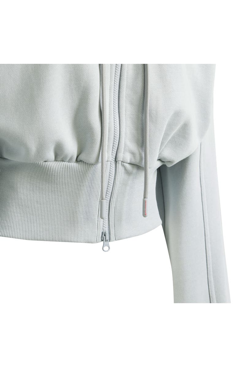 adidas by Stella McCartney Organic Cotton Crop Zip-Up Hoodie, Alternate, color,
