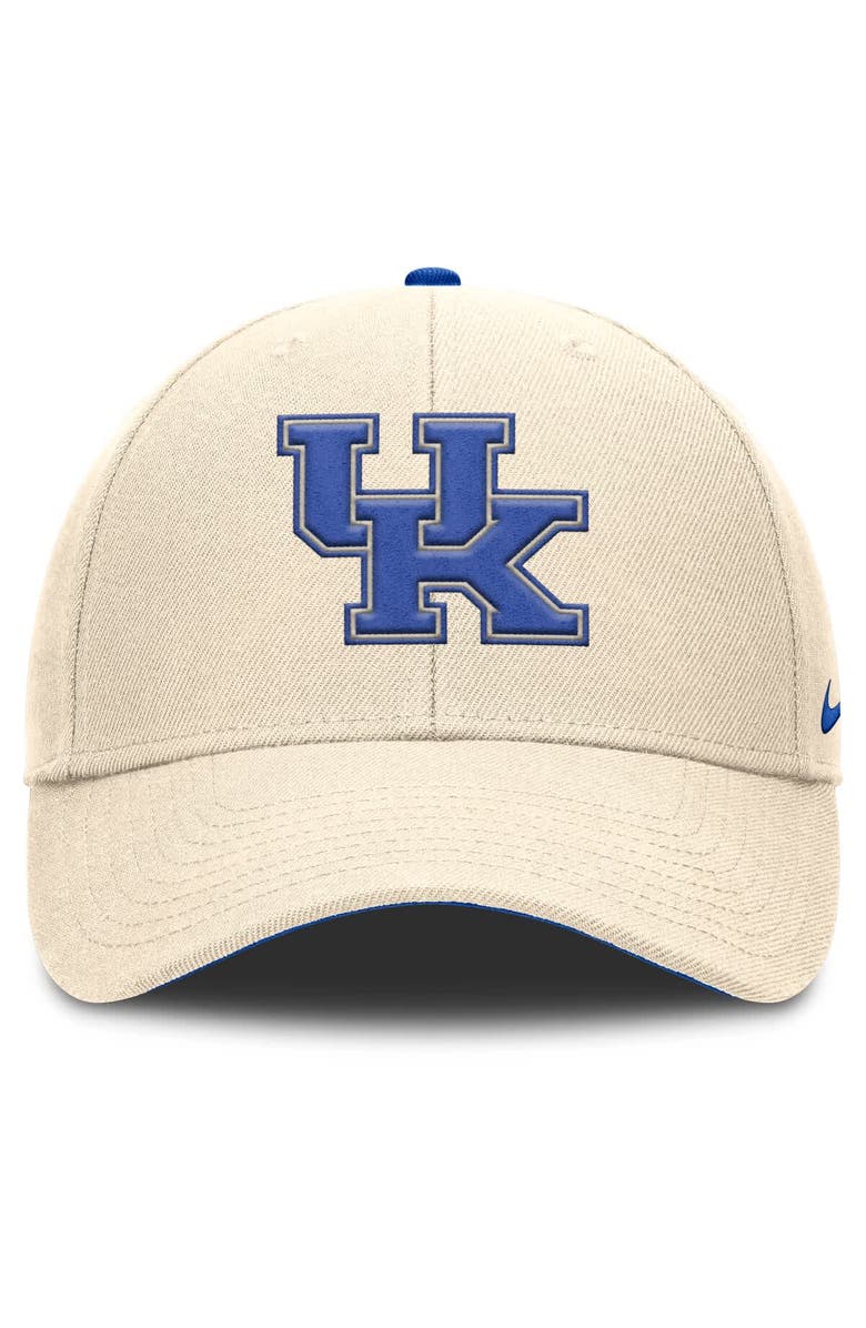Nike Men's Nike Natural Kentucky Wildcats Rise Primetime Performance Trucker Adjustable Hat, Alternate, color, Natural