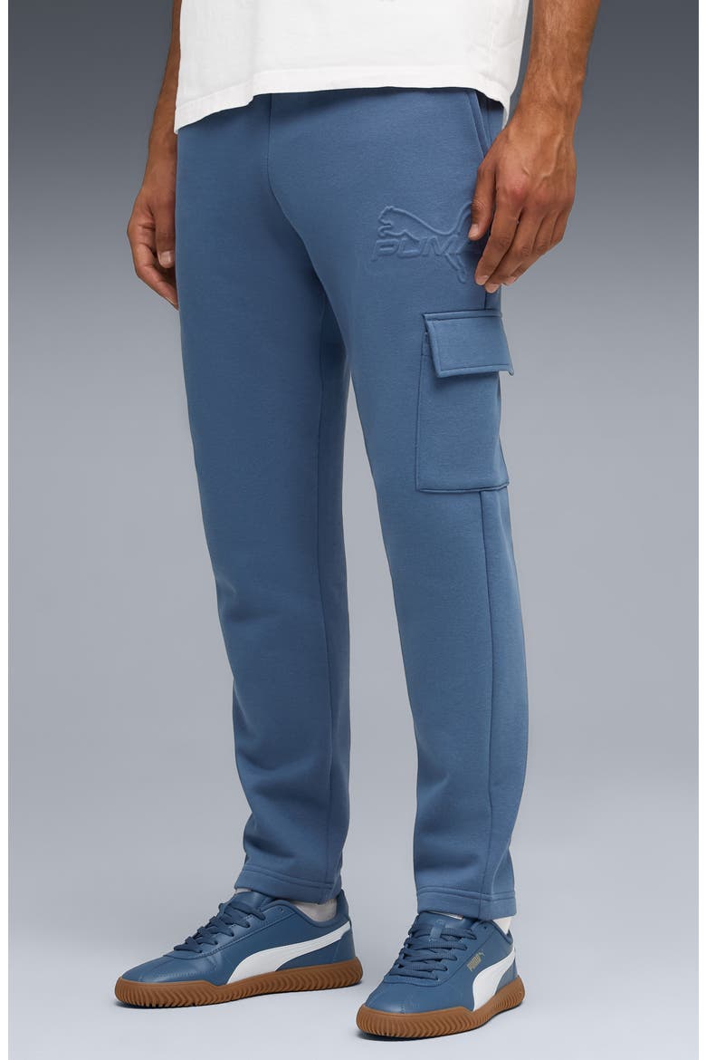 Essentials Embossed Cargo Pants, Alternate, color, DARK INDIGO