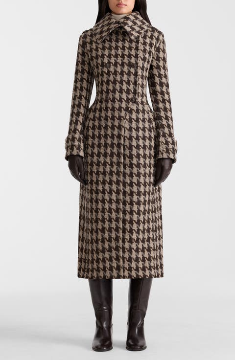 Elodie Double Breasted Wool Blend Coat