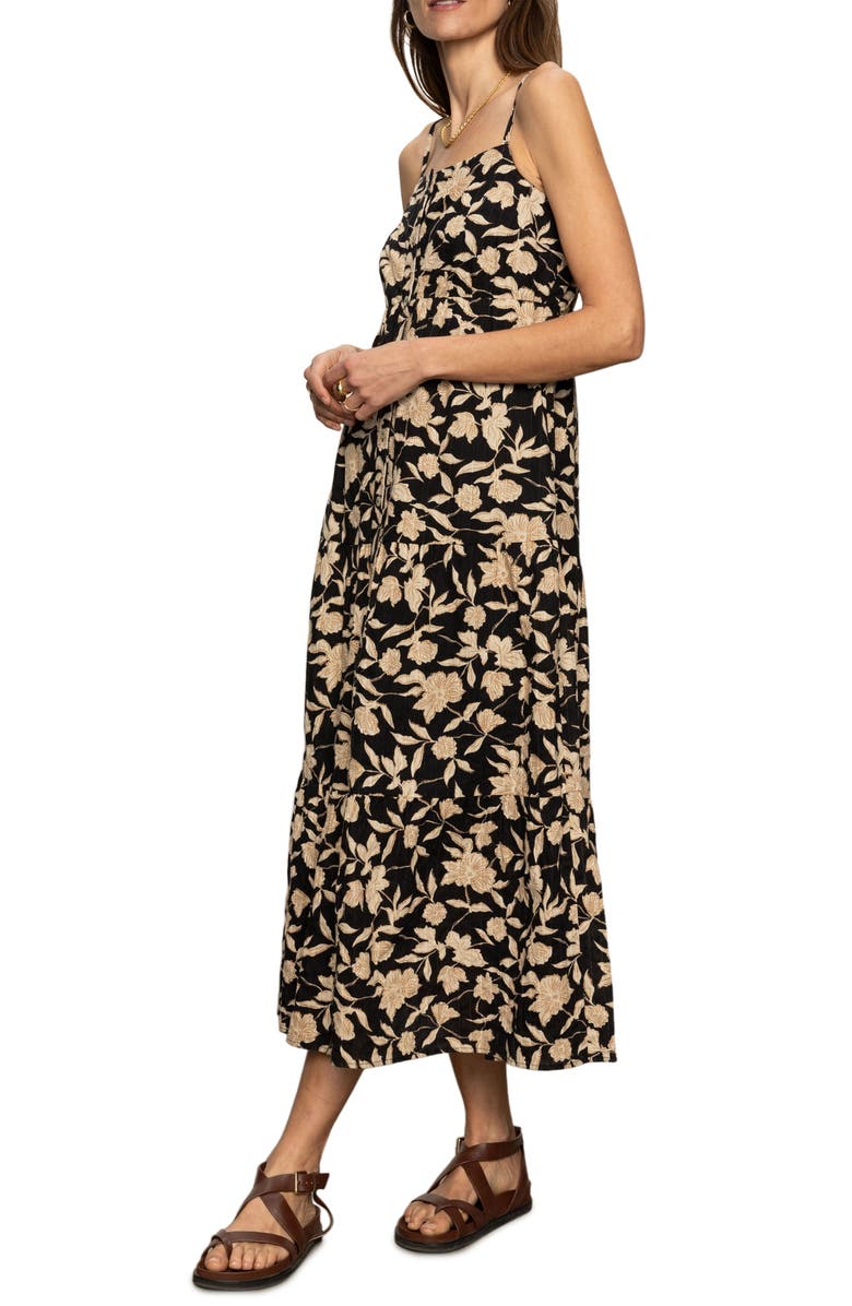Sanctuary Tiered Picot Maxi Dress, Alternate, color, Bandana Print