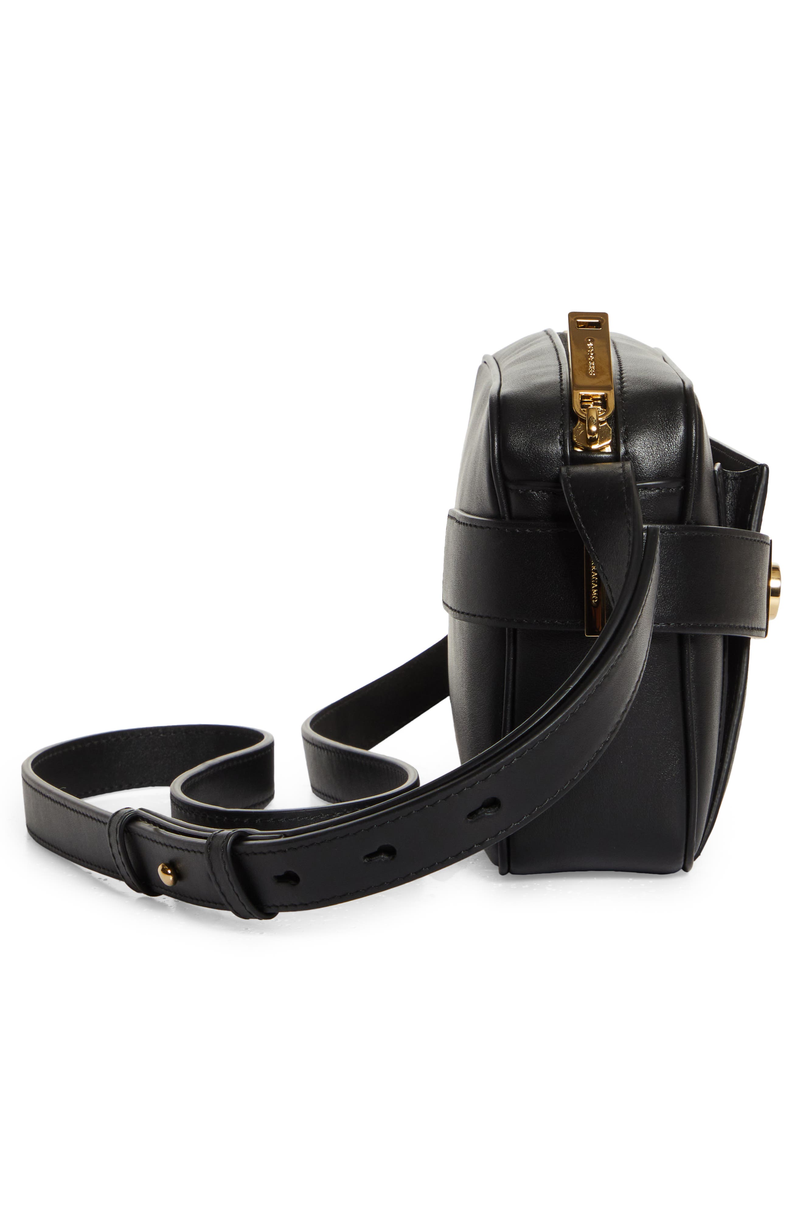 FERRAGAMO Archive Gancini Camera Crossbody Bag, Alternate, color, 