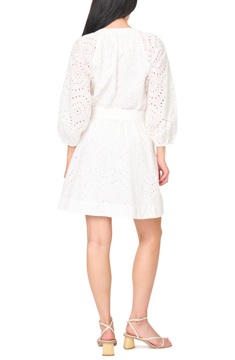 GIBSONLOOK Cotton Eyelet Shirtdress, Alternate, color, White