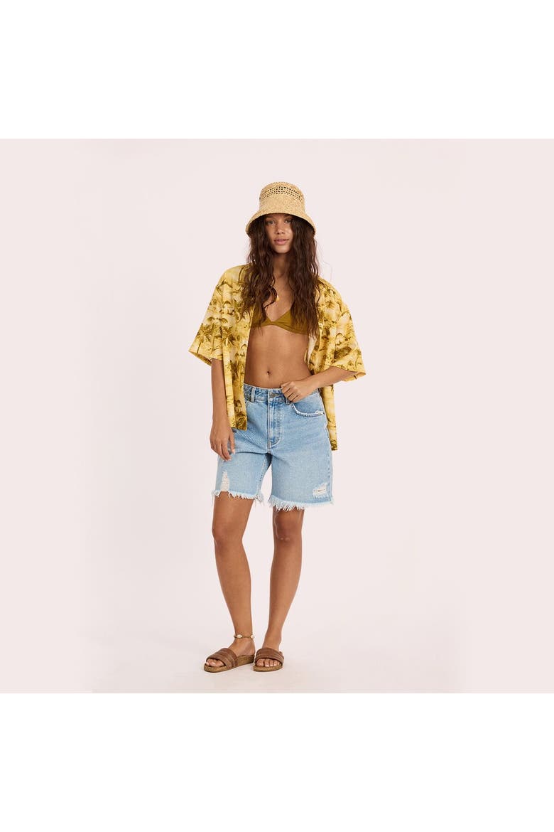 Distant Shores Ss Woven Top - Women's, Alternate, color, Sunshell