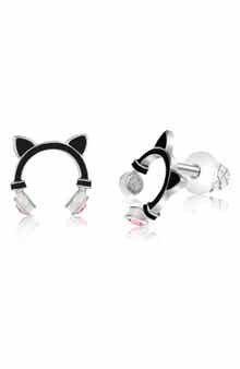 Chanteur Kids' Cat Ear Headphone Stud Earrings