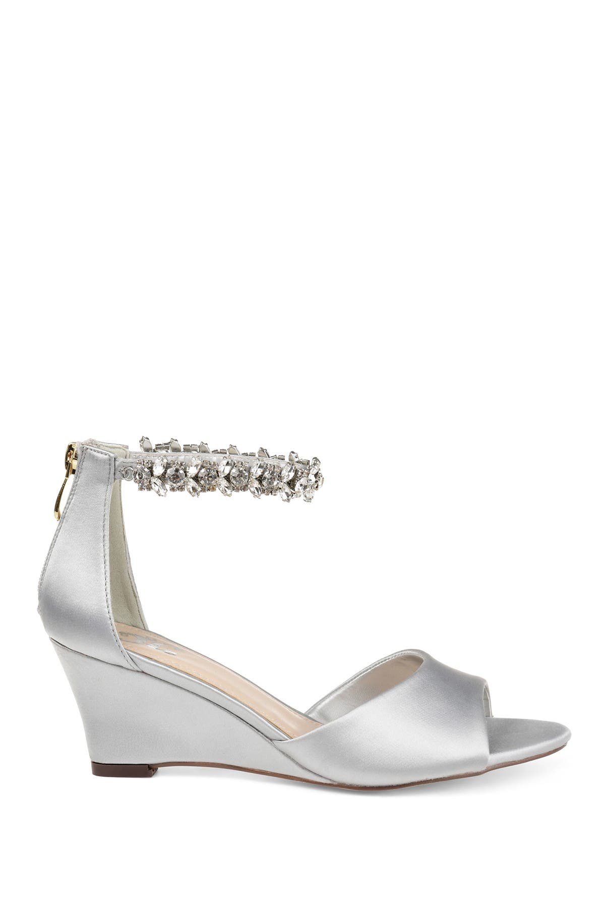 JOURNEE Connor Embellished Strap Wedge Sandal, Alternate, color, GREY