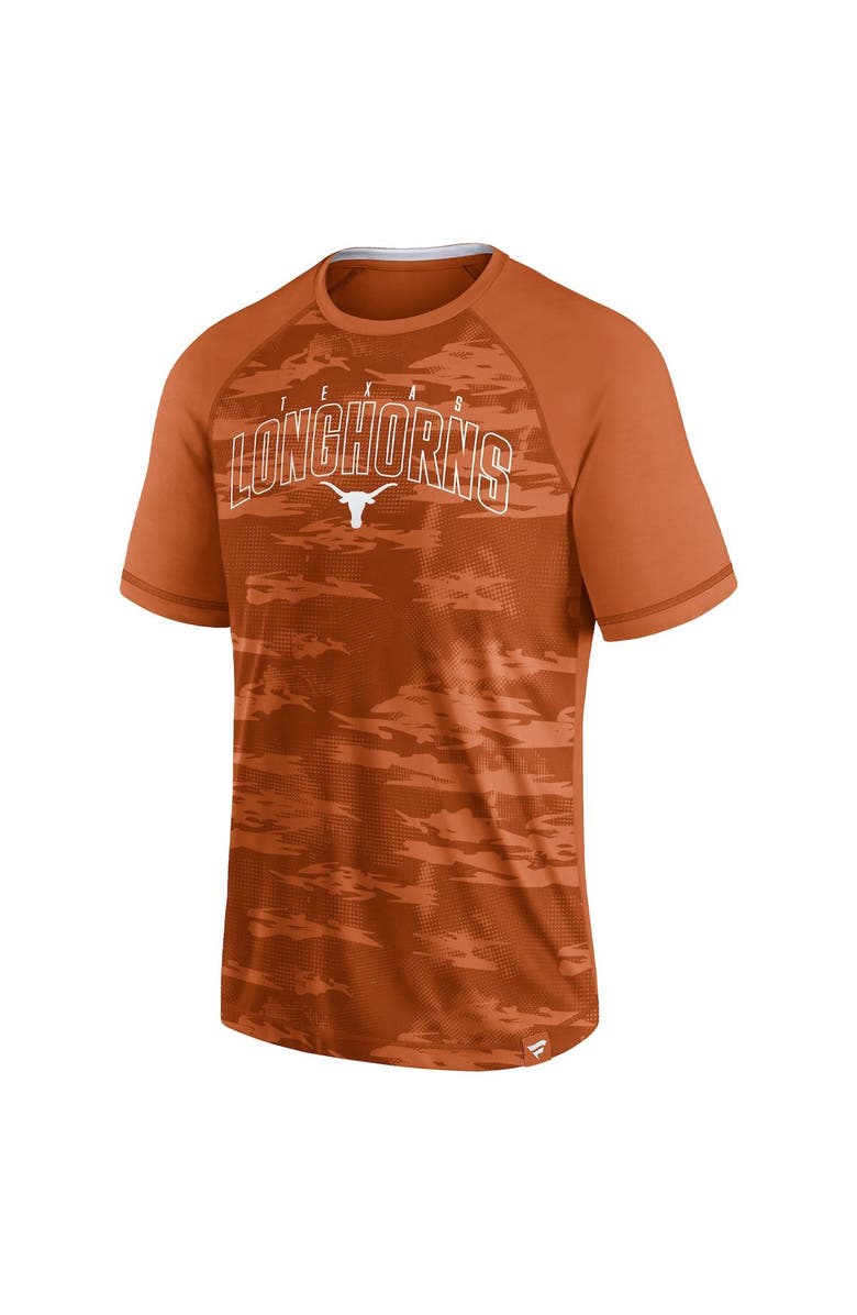 FANATICS Men's Fanatics Branded Texas Orange Texas Longhorns Arch Outline Raglan T-Shirt, Alternate, color, 