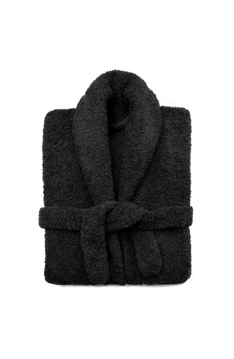 Kashwére Adult Robes - Signature Shawl Collar - Chenilla Classic, Alternate, color, Black