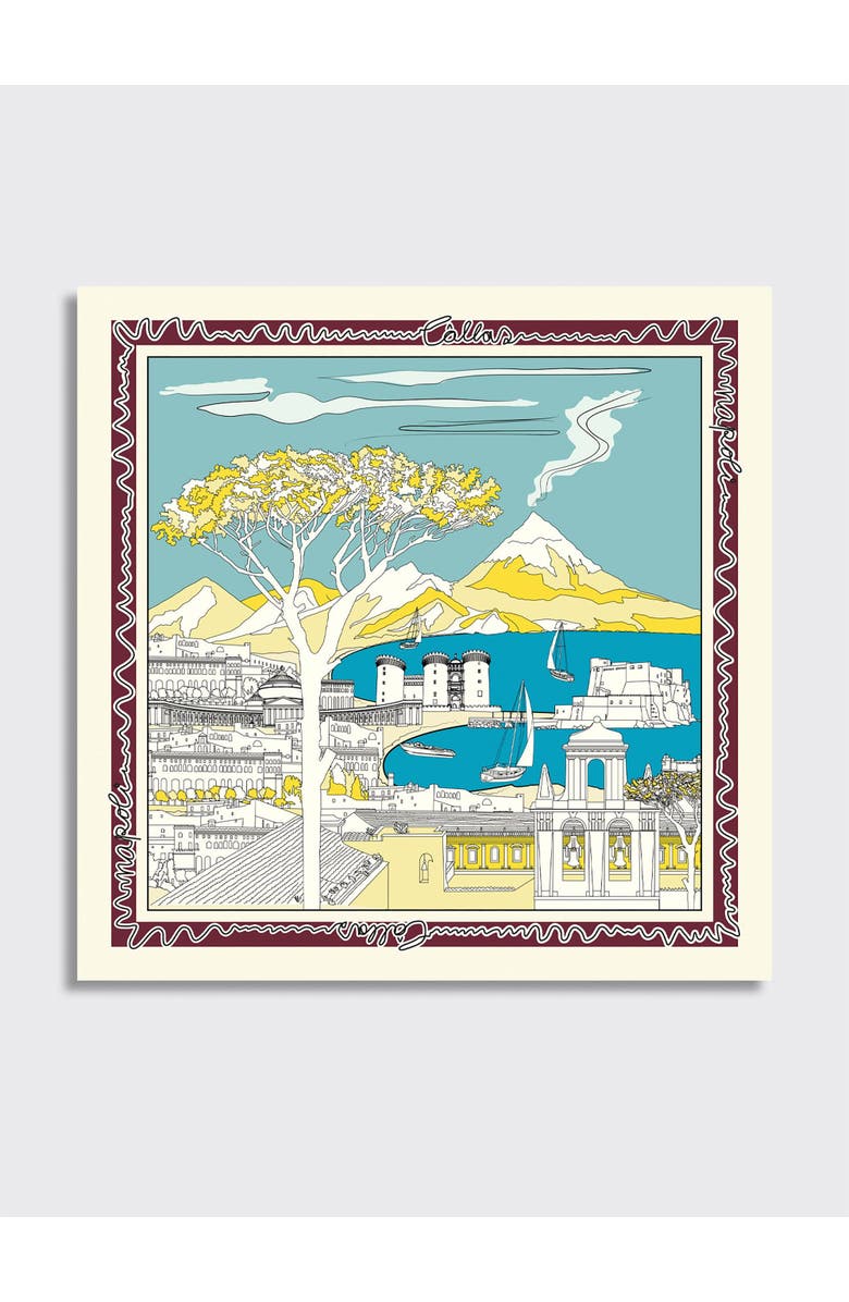 Callas Milano Napoli Scarf, Main, color, Yellow