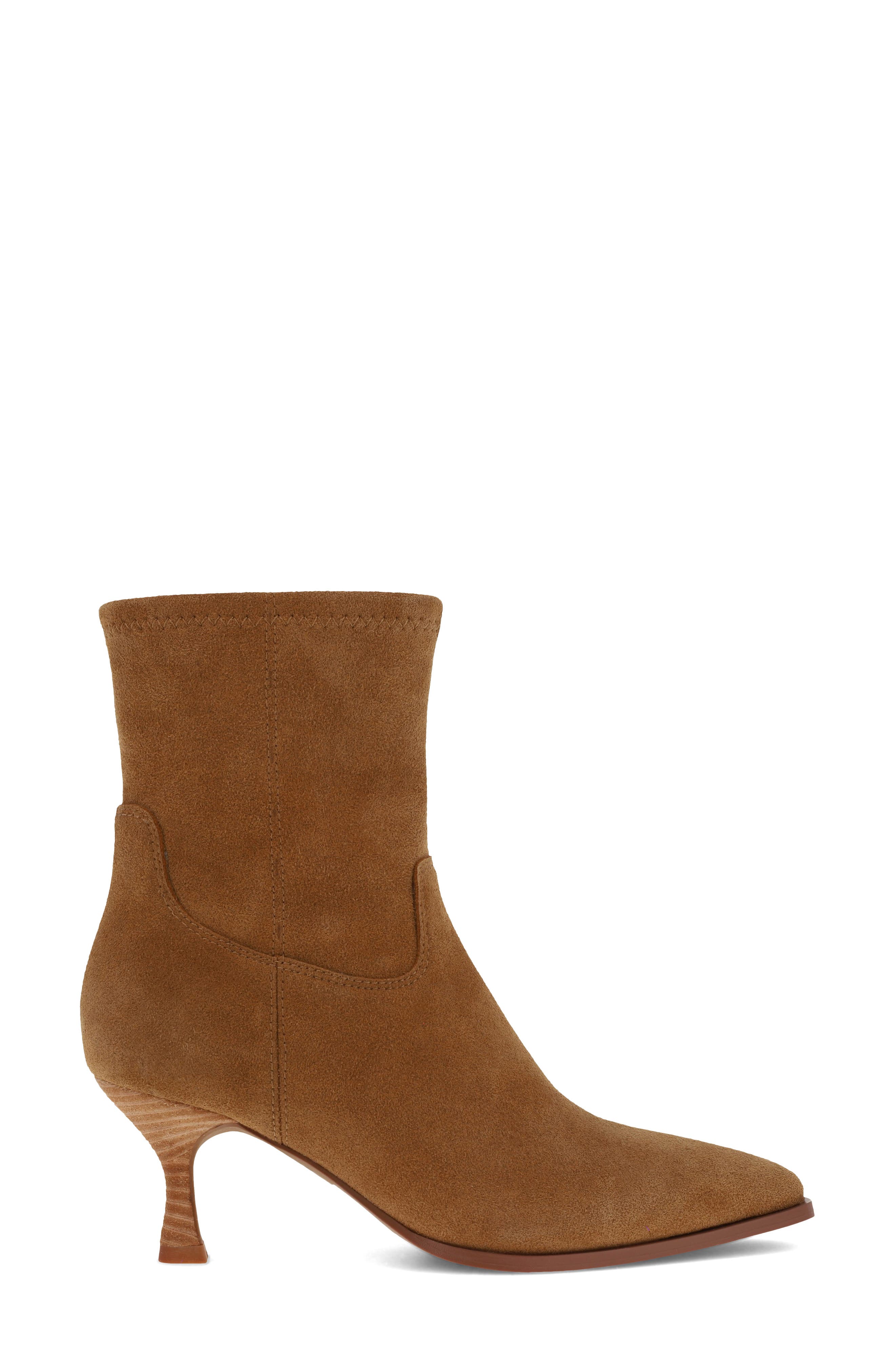 Aletta Pointed Toe Bootie, Alternate, color, TAN