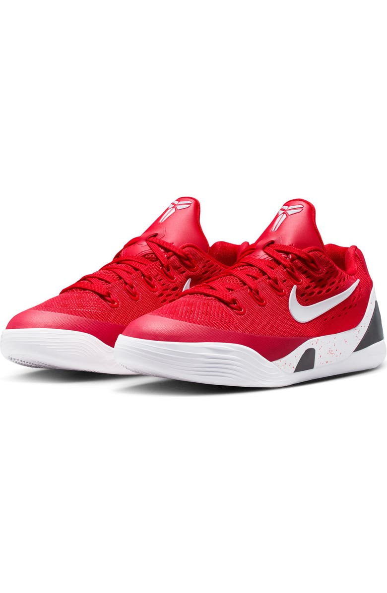Nike Kids' Kobe 8 Basketball Shoe, Main, color, University Red/ White