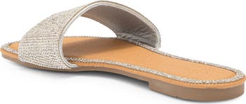 Roo Rhinestone Slide Sandal