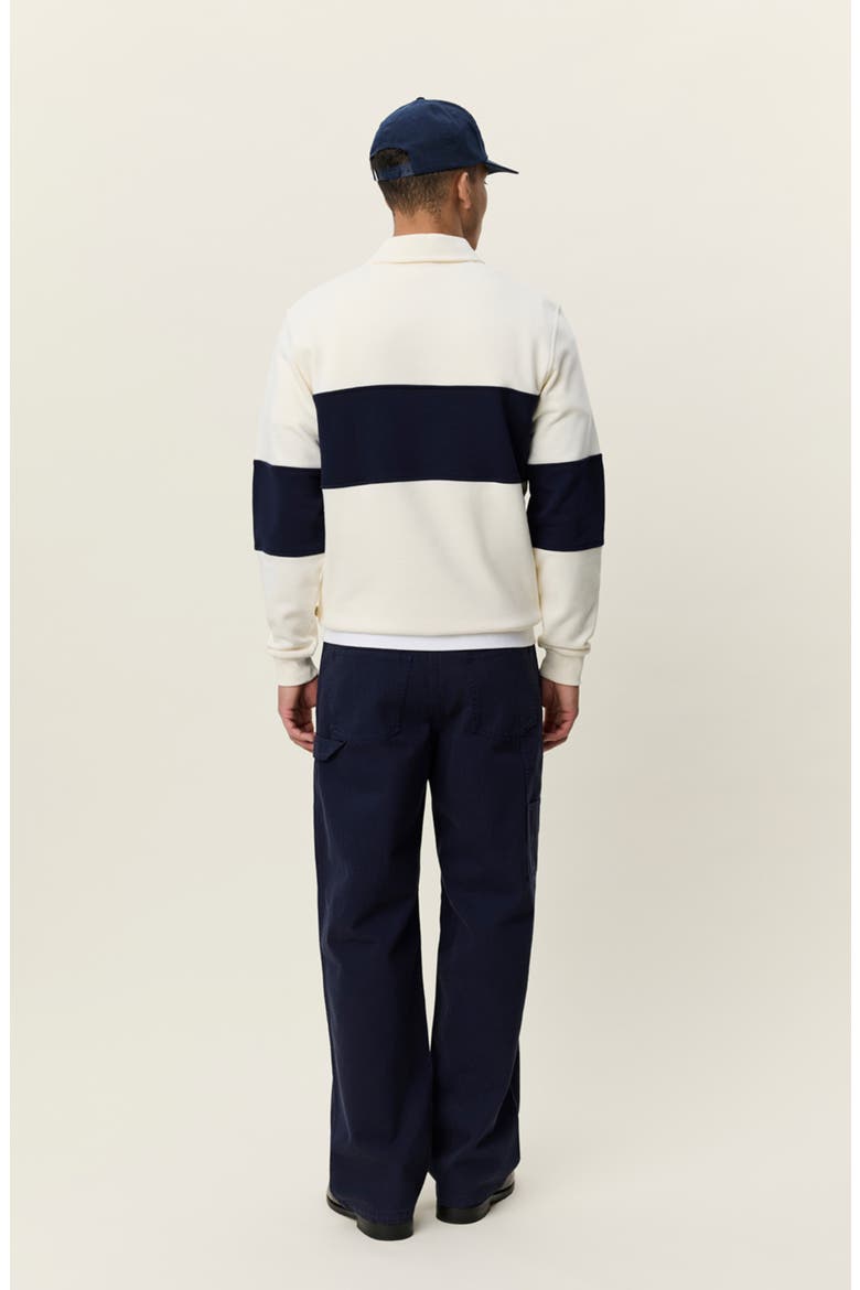 Zipper Rugby Graphic Pullover, Alternate, color, IVORY
