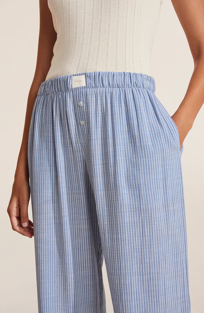 Eberjey Nautico Stripe Pajama Pants, Alternate, color, 