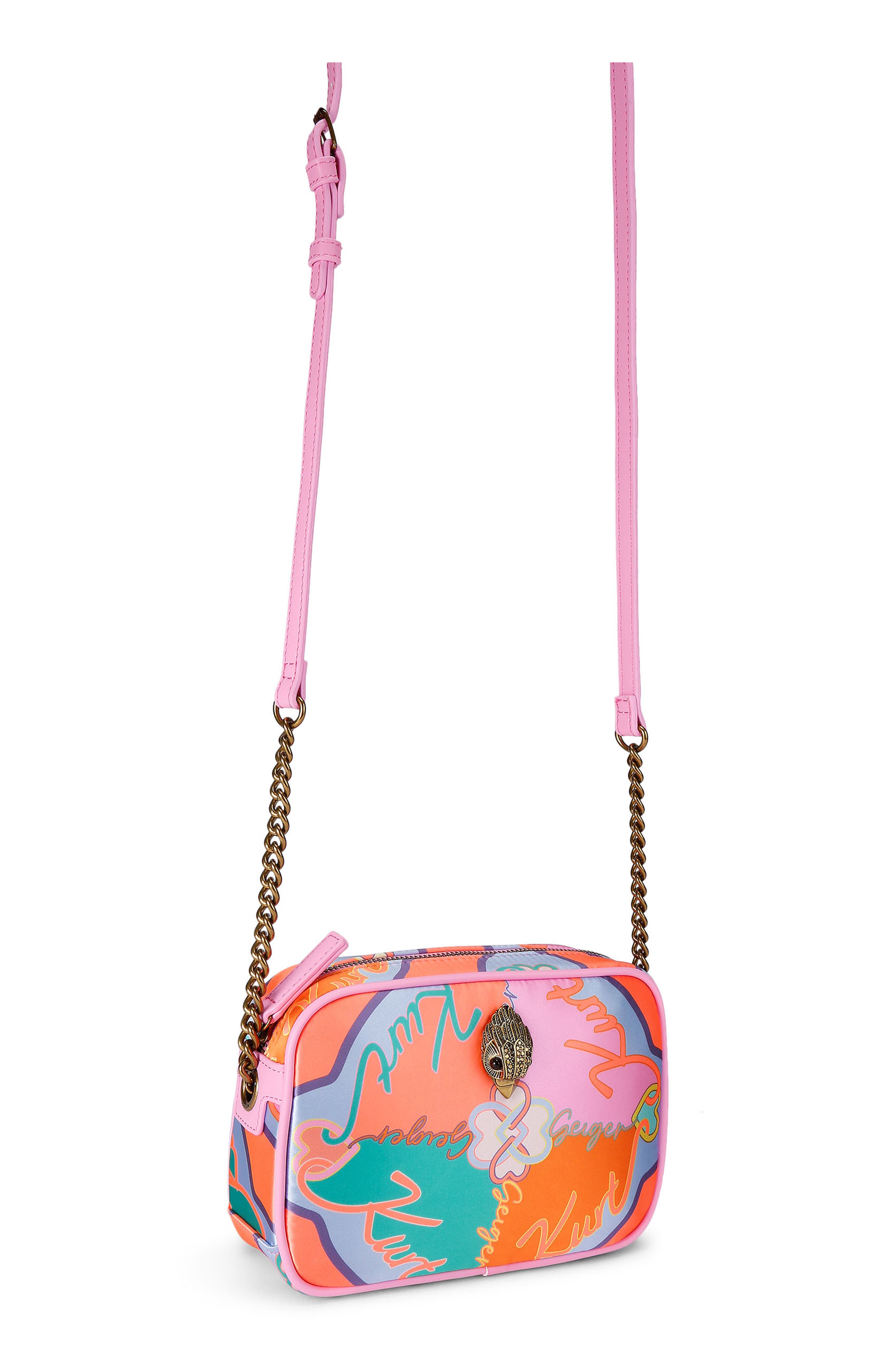 Kurt Geiger London Hoxton Recycled Polyester Camera Bag, Alternate, color, Pink