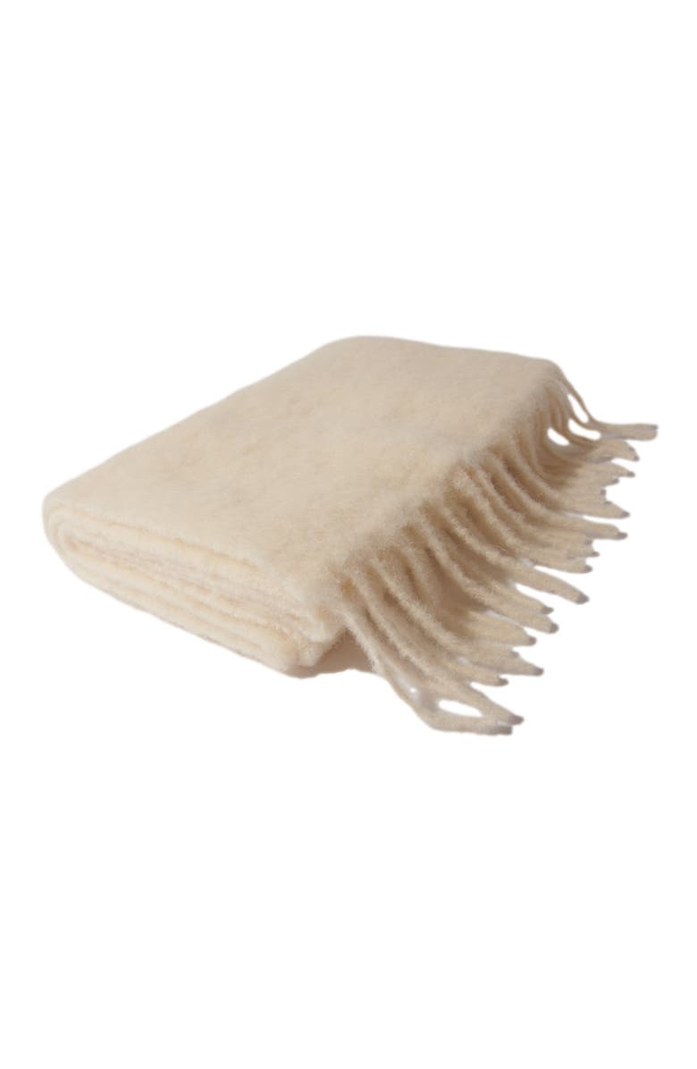 maje Alpaca blend scarf, Alternate, color, Ecru