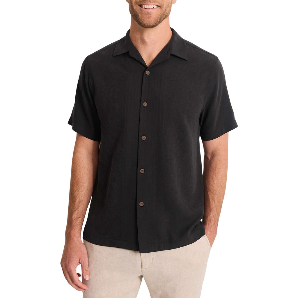 Tommy Bahama Maui Border Short Sleeve Silk Button-up Shirt