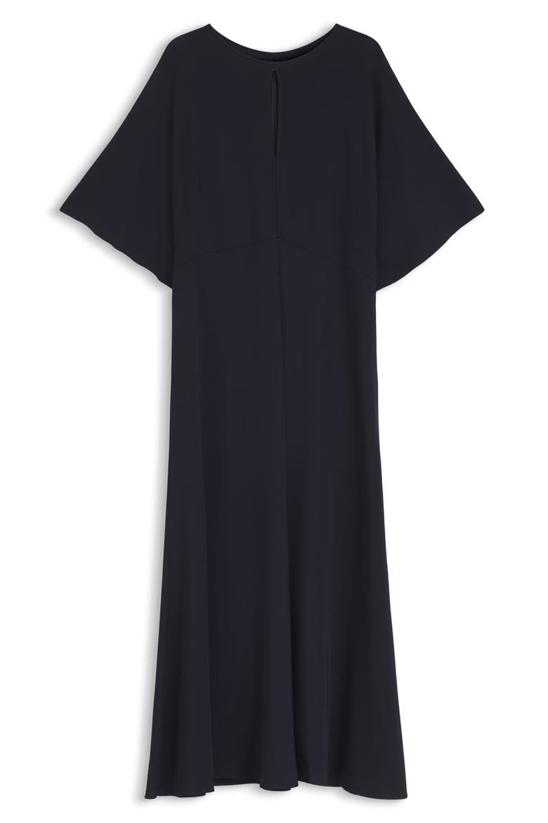 Donaza Keyhole Bell Sleeve Midi Dress, Alternate, color, SKY CAPTAIN