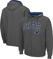 COLOSSEUM Men's Colosseum Charcoal Penn State Nittany Lions Arch & Logo 3.0 Full-Zip Hoodie