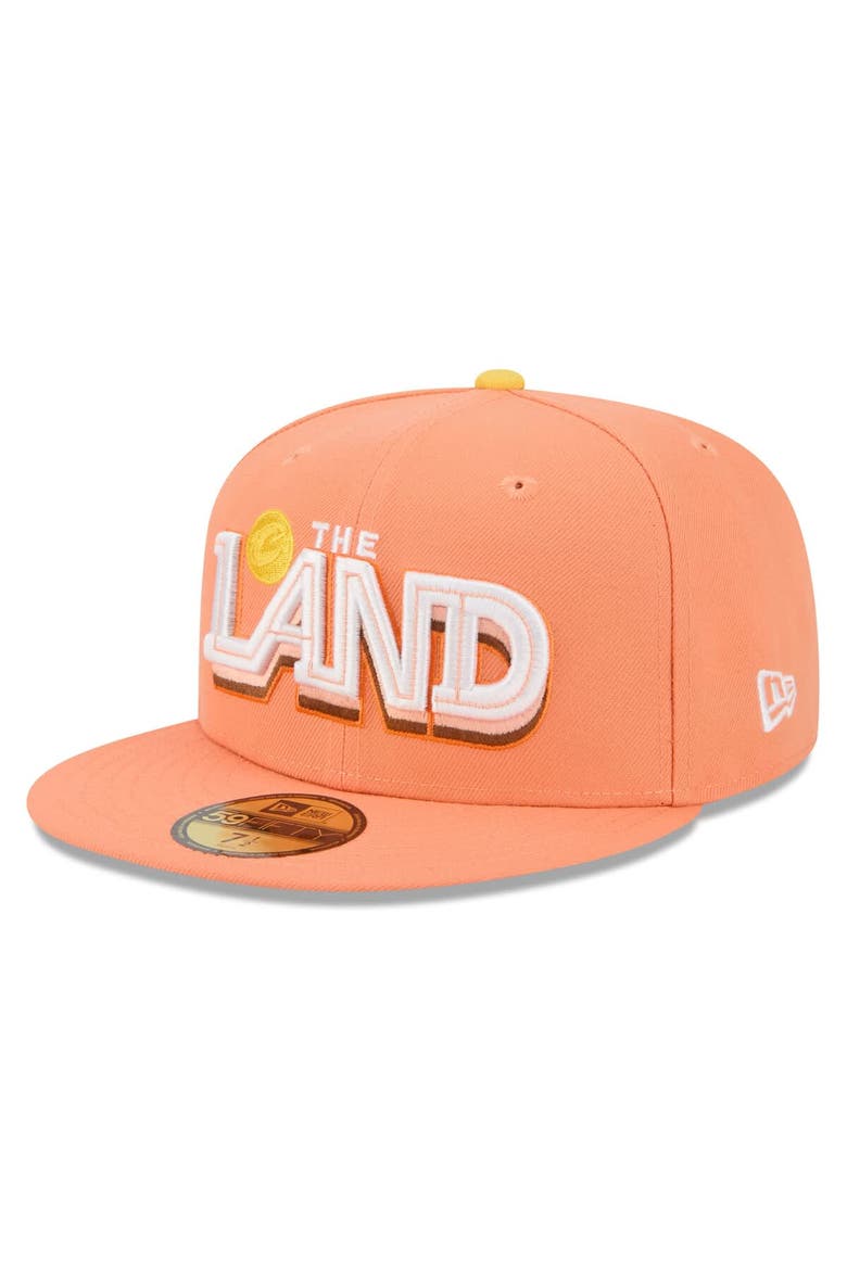Men's New Era Orange Cleveland Cavaliers 2025/26 City Edition 59FIFTY Fitted Hat, Alternate, color, Orange