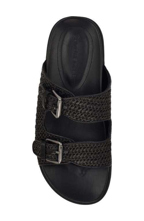 Calvin Klein Vibe Two-strap Sandal In Black