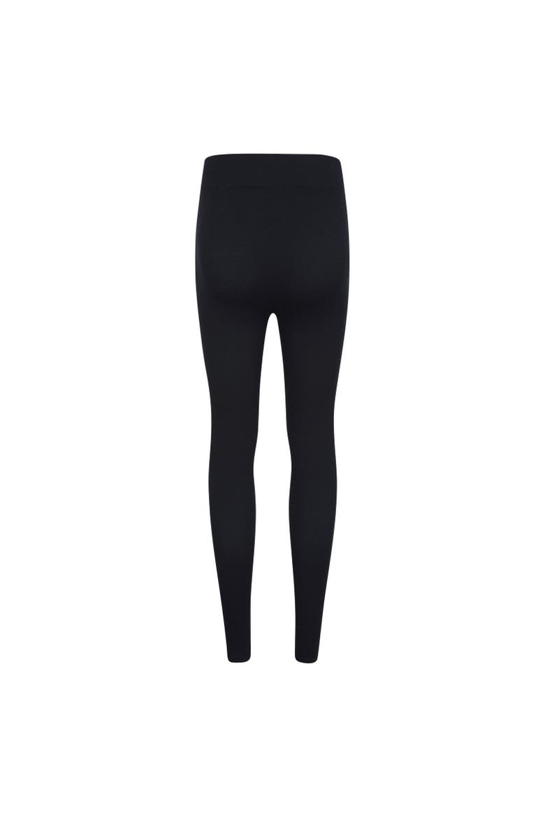 Carmel Ribbed Seamless Thermal Bottoms, Alternate, color, Black