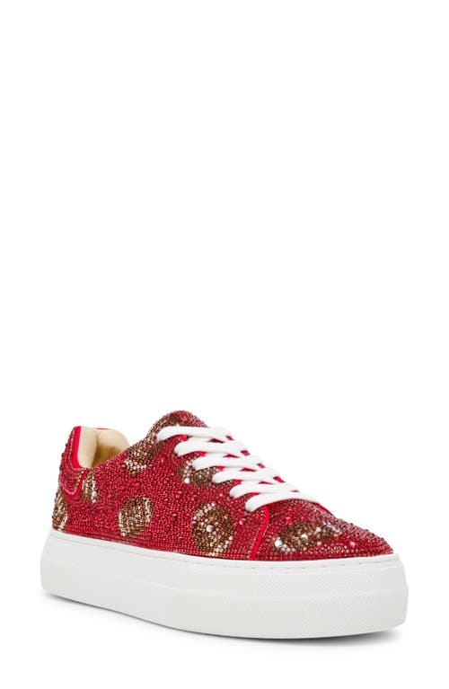 Betsey Johnson Sidny Crystal Pavé Platform Sneaker