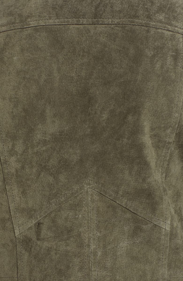 BLANKNYC Suede Moto Jacket, Alternate, color, Herb