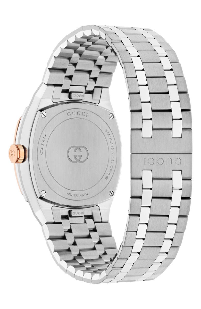 Gucci 25H Bracelet Watch, 30mm, Alternate, color, Silver
