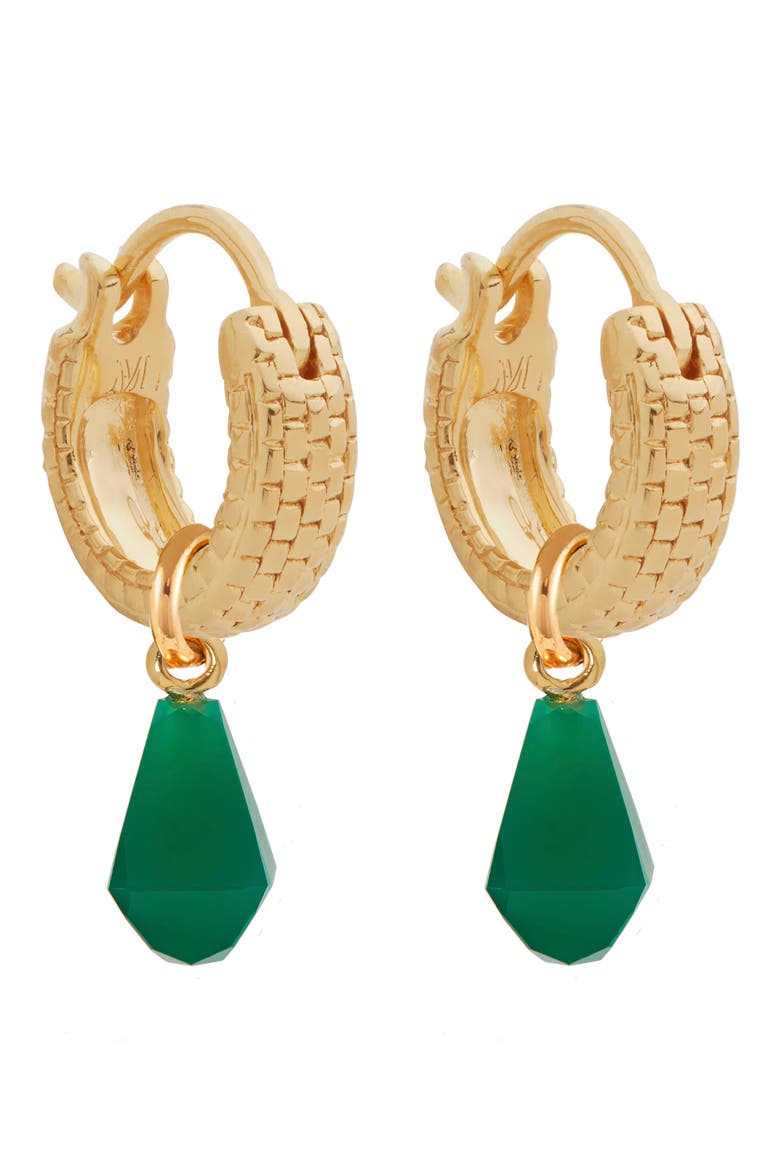 Heirloom Huggie Earrings, Alternate, color, YELLOW GOLD