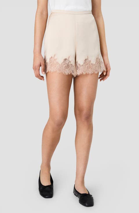 Ennis Satin Lace Shorts