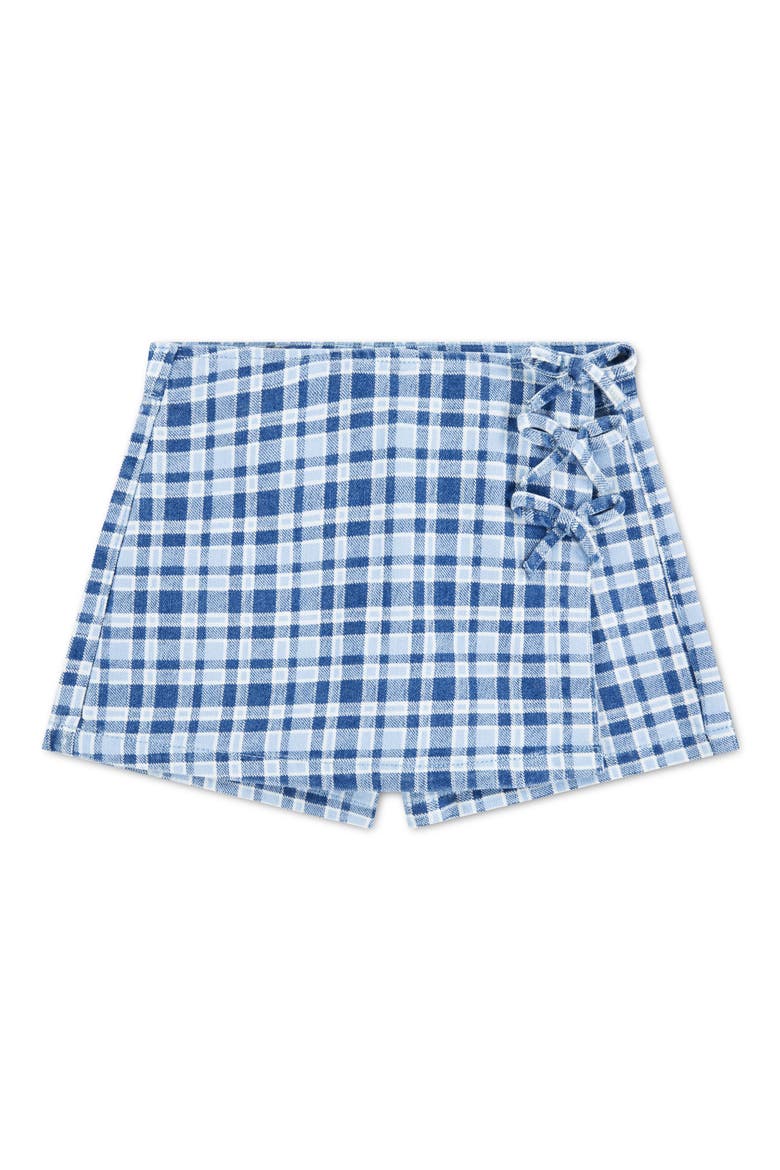 Kids' Plaid Skort with Bows, Main, color, DREW ME IN
