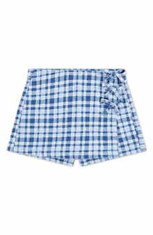 Kids' Plaid Skort with Bows