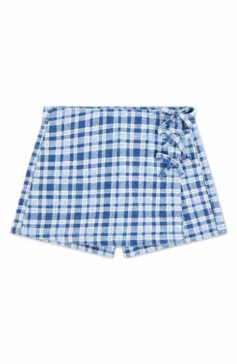 Kids' Plaid Skort with Bows